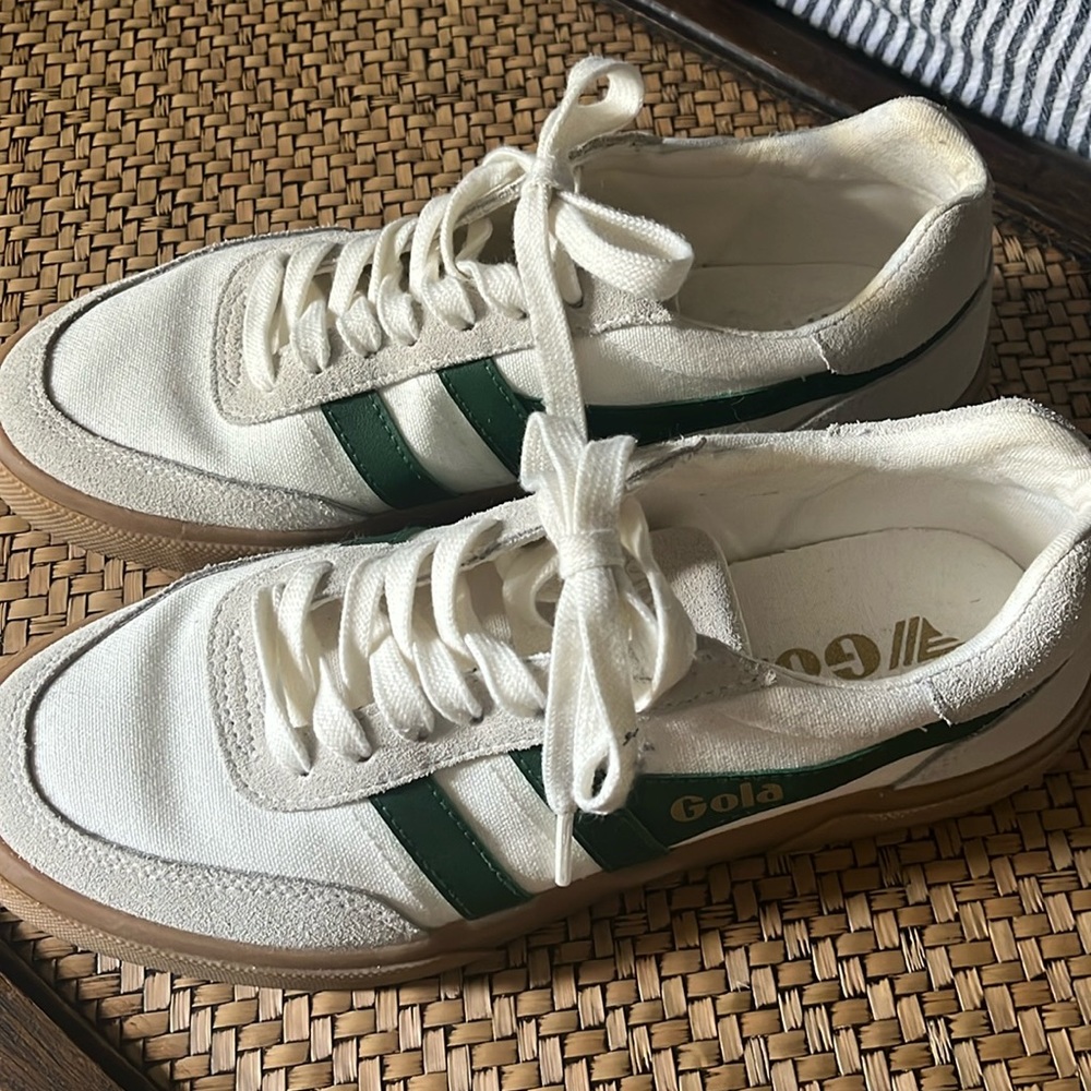 COPY - Gola Sneakers -White/green - Size USA 7 Men’s